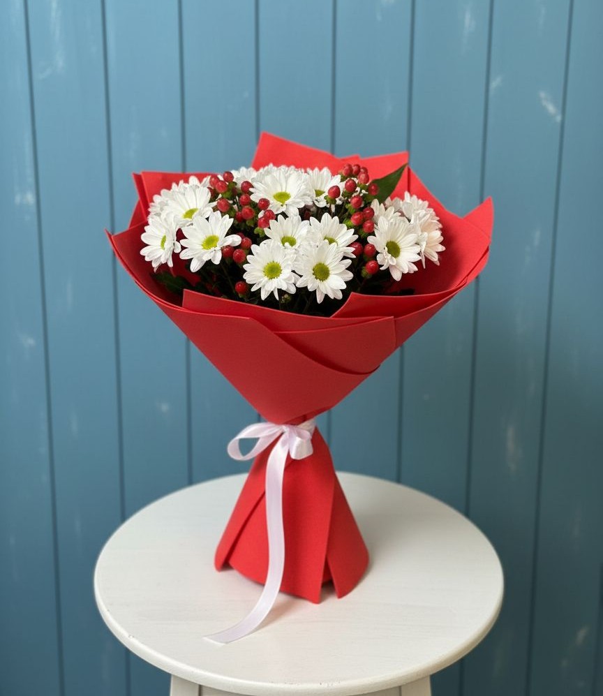 Букет цветов из: Хризантемы в Константиновской Краснодарского края