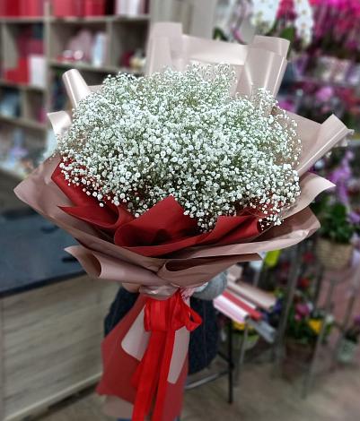 Букет цветов из: Гипсофила в Константиновской Краснодарского края