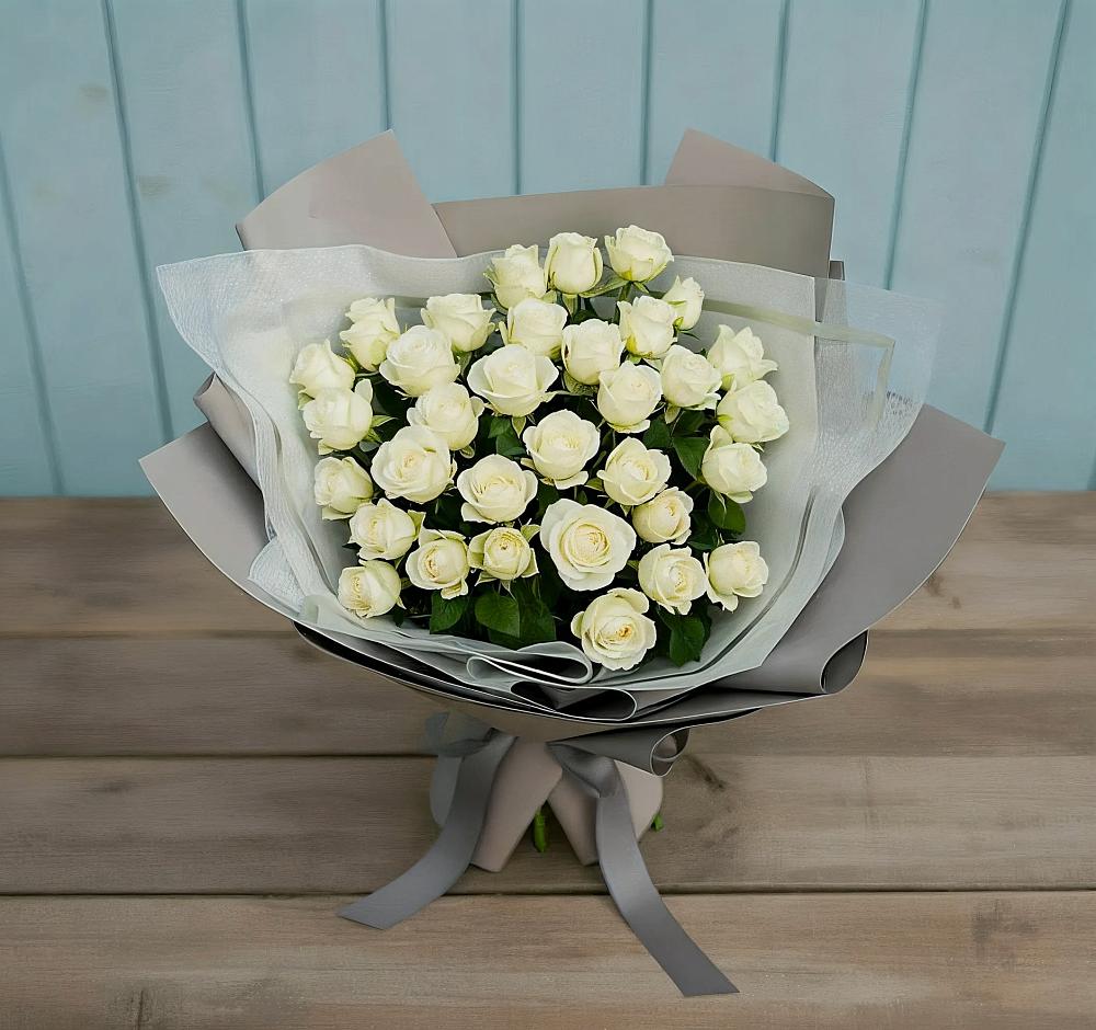 Букет Белоснежная нежность в Константиновской Краснодарского края