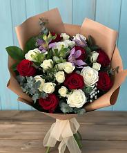 Букет цветов из:  Розы и Альстромерии #REPLACE_PRED# Константиновской Краснодарского края