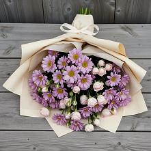 Букет цветов из:  Розы и Хризантемы в Константиновской Краснодарского края