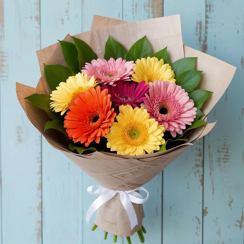 Букет цветов из: Герберы в Константиновской Краснодарского края