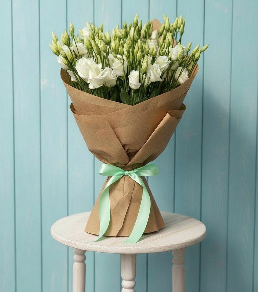 Букет цветов из: Лизиантусы в Константиновской Краснодарского края