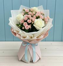 Букет цветов из:  Розы в Константиновской Краснодарского края