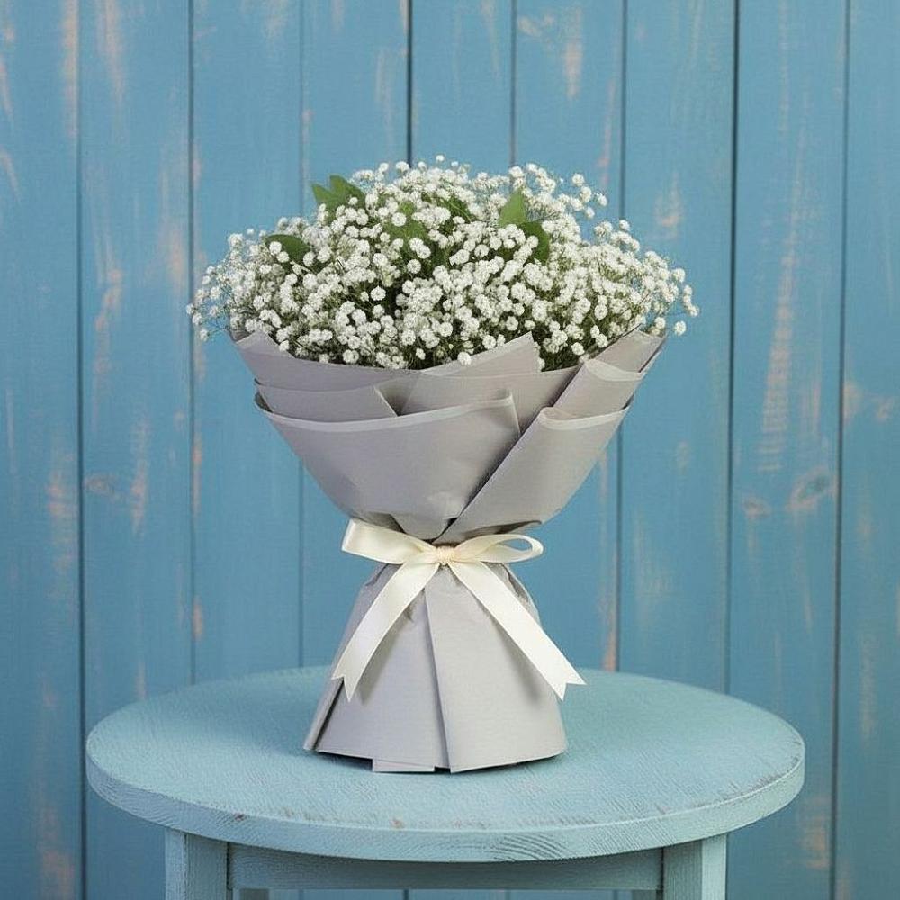 Букет цветов из: Гипсофила в Константиновской Краснодарского края