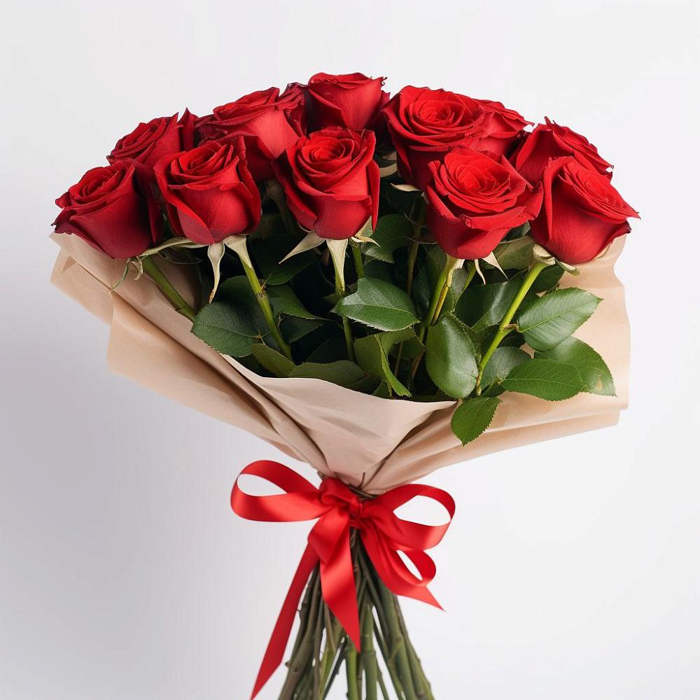 Букет 11 Красных роз Эдлесс Лав в Константиновской Краснодарского края