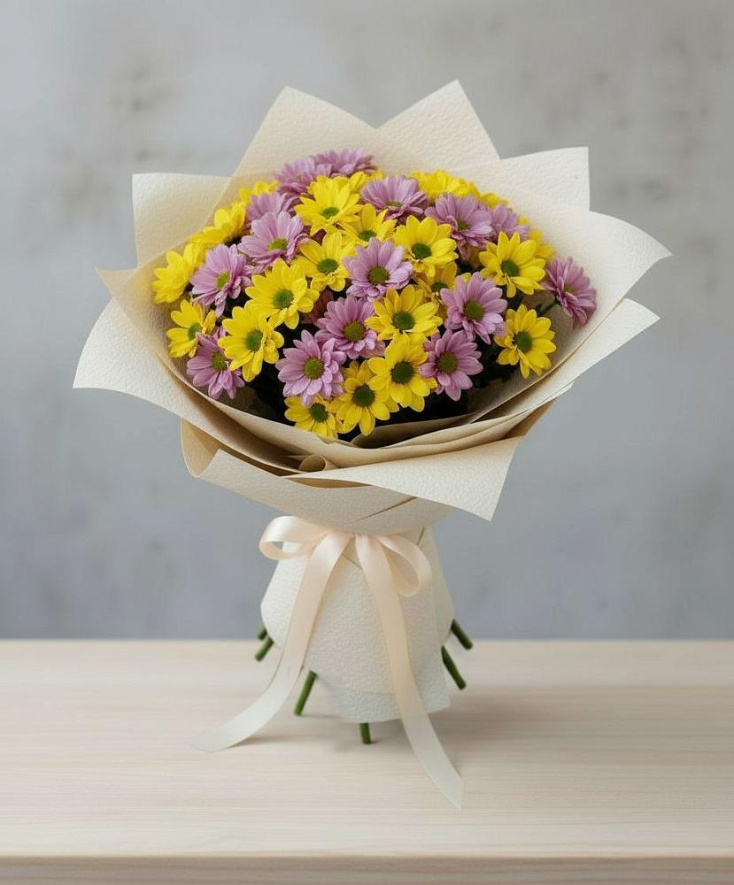 Букет цветов из: Хризантемы в Константиновской Краснодарского края